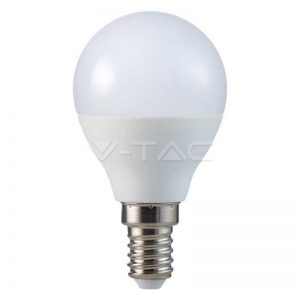LED Bulb SAMSUNG Chip 4.5W E14 A++ P45 Plastic 6400K