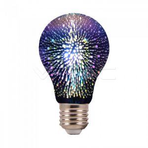 LED Bulb 3W E27 Filament 3D A60 3000K