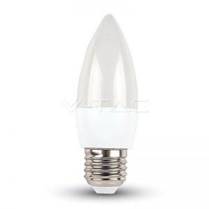 LED Bulb 5.5W E27 Candle Warm White