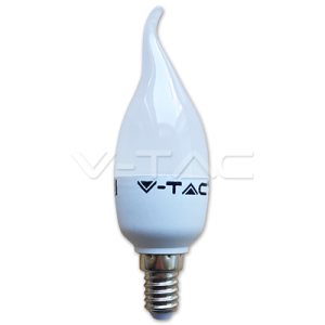 LED Bulb 4W E14 Candle Flame White