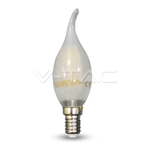 LED Bulb 4W Filament E14 Frost Cover Candle Tail White