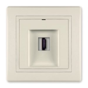 6163.99 Prikljucnica PRESTIGE HDMI/HDMI female Keystone, krem b/m