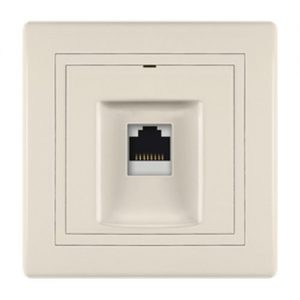 616S.999 Priklj. komunikacijska PRESTIGE 1xRJ45 Cat 6A FTP, krem