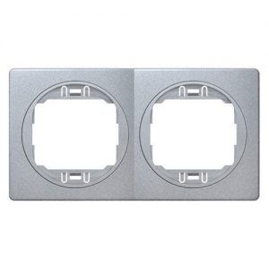 E6701.SS Maska dvostruka EON - horizontalna, silver sa silver nosacem