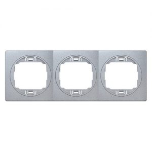E6703.SS Maska trostruka EON - horizontalna, silver sa silver nosacem