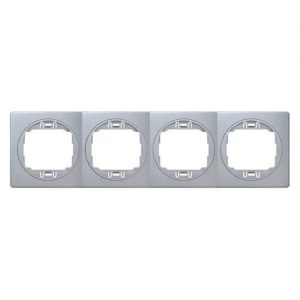E6704.SS Maska cetvorostruka EON - horizont., silver sa silver nosacem