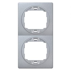 E6711.SS Maska dvostruka EON - vertikalna, silver sa silver nosacem