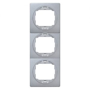 E6713.SS Maska trostruka EON - vertikalna, silver sa silver nosacem
