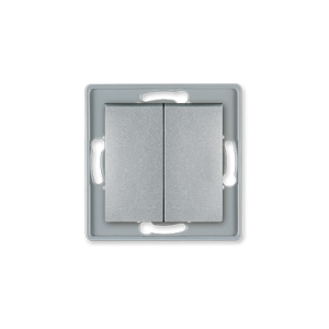6008.S Mehan. ukrsne sklopke PRESTIGE 10A 250V~, metalik srebrni