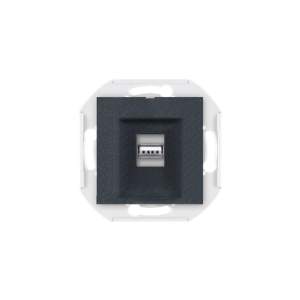 60162.2 Mehanizam priklj. PRESTIGE USB/USB female Keystone, s-grafit