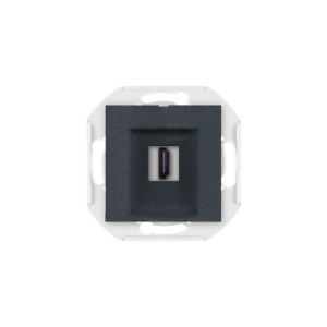 60163.2 Mehanizam priklj. PRESTIGE HDMI/HDMI female Keystone, s-grafit