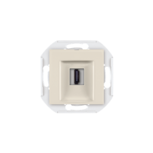 60163.9 Mehanizam priklj. PRESTIGE HDMI/HDMI female Keystone, krem
