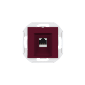 6016.3 Mehanizam komunik. priklj. PRESTIGE 1xRJ45 Cat 6A UTP, bordo