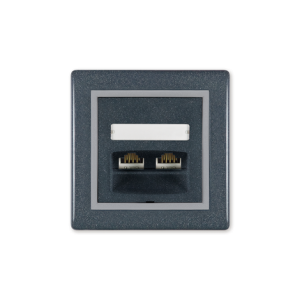 614.330 Prikljucnica komunikacijska PRESTIGE 2xRJ45 Cat5e UTP, 3