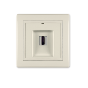 6163.999 Prikljucnica PRESTIGE HDMI/HDMI female Keystone, krem