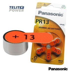 1545 Baterija za slušni aparat PR13 (PR48) Panasonic (blister 6 kom) primarna ZINC AIR PR13(48)