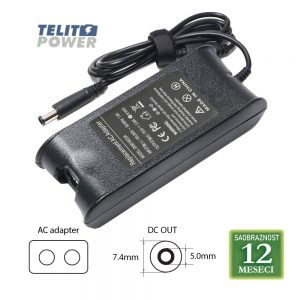 2296 DELL 19V-3.42A ( 7.4 * 5.0 ) 65W-DL09 LAPTOP ADAPTER PU-3001