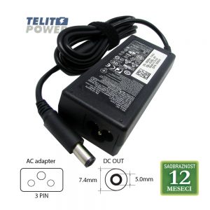 2368 DELL 19.5V-3.34A ( 7.4 * 5.0 ) 928G4 65W LAPTOP ADAPTER PU-3042
