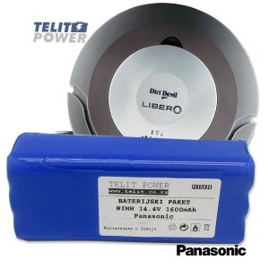 1213 Baterija  NiMH 14.4V 1600mAh  Panasonic za DIRT DEVIL LIBERO M606 Robot usisivać TPBP-1079