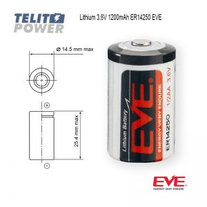 1321 Baterija Litijum ER14250  3.6V 1200mAh EVE LITHIUM1974