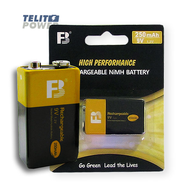 101 NiMH 9V 250mAh punjiva punjiva NIMH0141