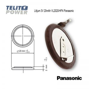 1170 Baterija Vanadijum-Litijum VL2020 Panasonic LITHIUM1913
