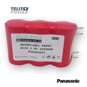 404 Baterija  NiCd 3.6V 2000mAh Panasonic za usisivač TPBP-0215