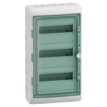 Mureva orman: kuciste za modularnu opremu, 3x12M (18mm), sa klemama, 610x340x160mm(vxsxd), IP65