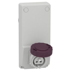 Mureva PK: uticnica ugradna sa transformatorom 230/24V 160VA, 2P, 24V, za snizeni napon, 103x225mm,16A, IP65