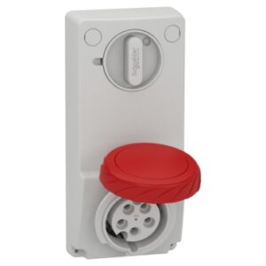 Mureva PK: uticnica panelna sa rastavljacem, 16A, 380V, 3P+N+PE, IP65