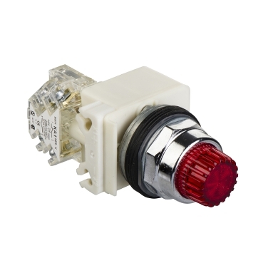TASTER SVETLEĆI CRVENO 24V LED