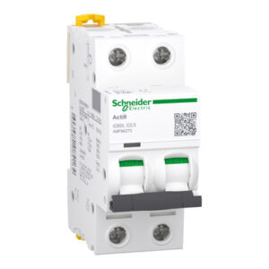 iC60L: automatski prekidac 2P, 100kA, kriva "C", 0,5A