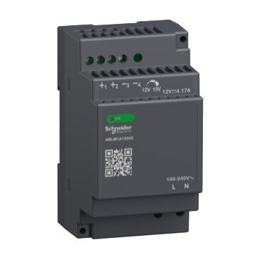 ABLM: monofazno napajanje - regulisani prekidacki DC izvor, modularni, 100...240VAC/12V DC: 50W, 4.2A