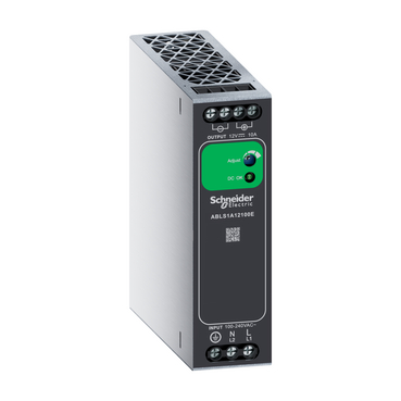 Easy Modicon ABL2: monofazno napajanje, ulaz 100...240V AC, 140...340 V DC, izlaz 12V DC, 120W, 10A, montaža na DIN šinu, IP20