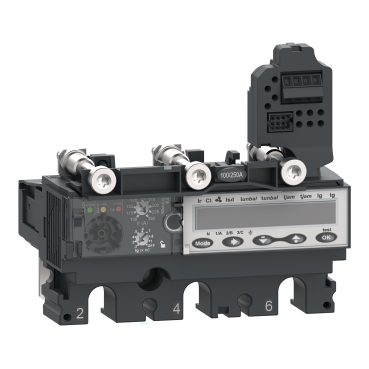 Elektronska zastitna jedinica Micrologic 6.2 E, 3P, za NSX100/160/250 (In=100A, Ir=40…100A, Isd=1.5-15In)
