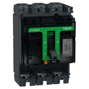 Osnova prekidaca ComPacT NSX100F, 3P, F, FC, 100A, Un=380/415V (Icu=36kA: Ics=36kA), bez zastitne jedinice
