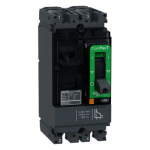Prekidac ComPacT NSX100S DC, 2P, 2d, F, FC, In=100A, Icu=100kA (Un=250V DC/1P-500V DC/2P), termo-magnetni okidac TM50D (In=50A)