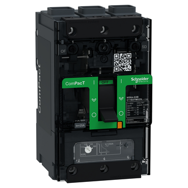 Prekidač ComPacT NSXm100B, 25 kA, 3P, 25A TMD, EverLink