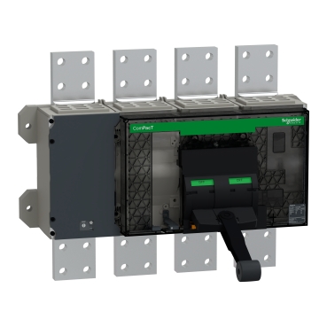 Telo prekidaca ComPacT NS2500-H, 4P, F, FC, In=2500A, Un=220/415V AC (Icu=85kA, Ics=75%), sa prednjim prikljuccima