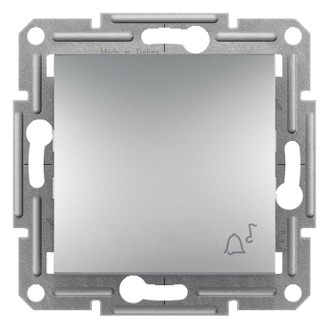 ASFORA TASTER ZVONO 1P 10A ALU