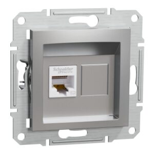 ASFORA: komunikaciona uticnica, RJ45, kat. 5e UTP, bez okvira, aluminijum