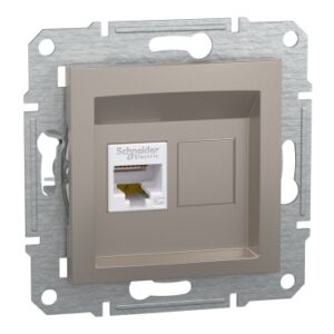 ASFORA: komunikaciona uticnica, RJ45, kat. 5e UTP, bez okvira, bronza
