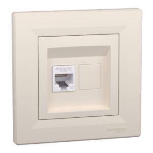 ASFORA: komunikaciona uticnica, RJ45, kat. 6 UTP, krem