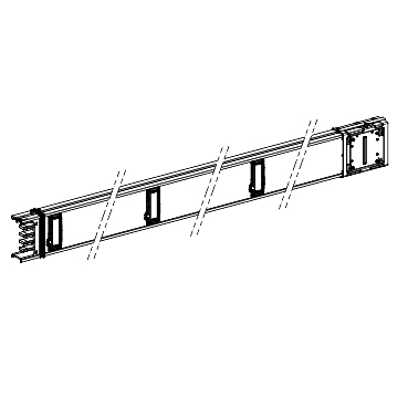 Canalis KS: kanalni razvod 400A, kruti, 3L+N+PE, 6 otcepa, L=3000mm