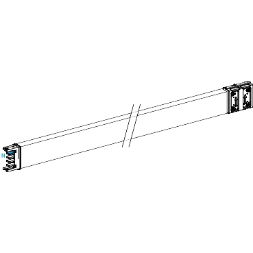 Canalis KS: kanalni razvod 400A, kruti, 3L+N+PE, ravan element bez otcepa, L=5000mm