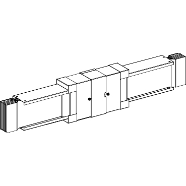 Canalis KTA: kanalni razvod 1600A, produzetak, 3L+N+PER, L=1m, IP55