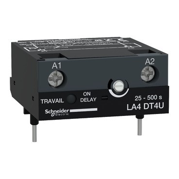 TeSis D: elektronski vremenski modul, montaža sa adapterom, za 3P kontaktore D09...D80A (24...250V AC) i D80...D150 (100...250V AC), "na kašnjenju" 25...500s