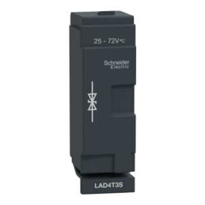 TeSys D: zastitni modul, dioda dvosmerna, 25…72V AC/DC, za kontaktore D40A...D65A (3P) i DT60A/DT80A (4P)