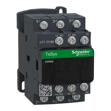 TeSys D: kontaktor, 3P, 18A (AC-3), 32A (AC-1), kalem 230V AC, 1NO+1NC, konekcija papucicama ili sinama