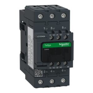 TeSys D: kontaktor, 3P EverLink, 40A (AC-3), 60A (AC-1), kalem 48V AC, pom. kontakti 1NO+1NC